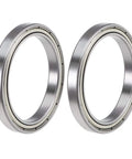 6809ZZ Deep Groove Ball Bearing Set 45mm Inner Diameter 58mm Outer Diameter 7mm Width Double Shielded Z2 Chrome Steel 2 Pack, two bearings