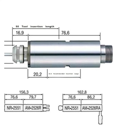 Killer NR 2551 Water Cooled High Speed Electric Spindle dimensions and specifications for precision routing work.