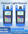 Compact 1310/1550nm Fiber Optic Light Source With SC Universal Connector And Optional LC, Mini Power Meter For Accurate OTDR