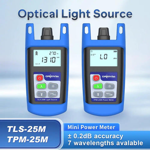 Compact 1310/1550nm Fiber Optic Light Source With SC Universal Connector And Optional LC, Mini Power Meter For Accurate OTDR