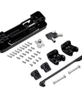 Harley Touring Trunk Lid Latch Cover Kit Billet Zinc Alloy Black With Keyhole components and screws for 2014-2023 models