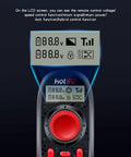 Close-up of DS600 6CH 2 4Ghz RC Transmitter display showing voltage and controls.