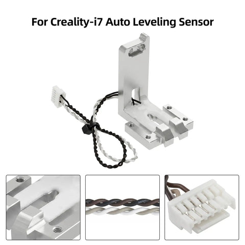 Replacement Auto Leveling Sensor With Metal Mounting Block And Cable For Creality I7 And Spark I7 3D Printers Backup Strain Gauge Heatbed Part Plug And Play Upgrade