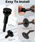 Cut Off Wheel Mounting Mandrel Holder For Three Eighths Inch And One Quarter Inch Arbor Holes Four Pack Die Grinder Accessories