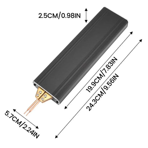 Dimensions of Portable Electric Spot Welder For Nickel Sheets Adjustable Handheld Welding Machine