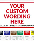 Customizable Sign For Office Home And Airbnb Door Front 10x7 Inches Aluminum Sign Personalize Your Message In Color And Font Style Fade Resistant Rust-Free