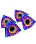 Top Tier 10Pcs Indexable Carbide Lathe Tool Set With WNMG080404 Blades showing four colorful hard alloy inserts for metal turning.