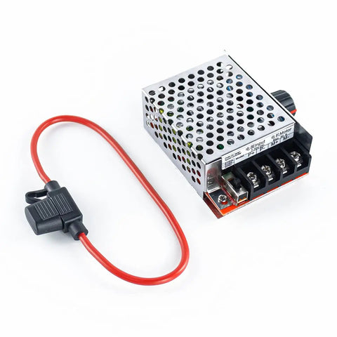 DC Motor Speed Controller PWM 7 To 70V 30A With 30A Fuse Run Stop Brake Switch Wide Voltage Power Controller For 12V 24V 36V 48V Rigs And DIY Projects