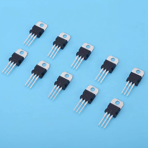 Assorted transistors from 60 Piece Transistor Assortment Kit With 10 Values Storage Box L7805CV And LM317T Included