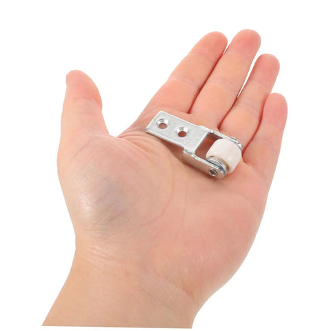Set Of Six Premium Nylon Sliding Door Rollers With Cabinet Track Pulleys For Wardrobe Wheel Replacement Delivering No Sweat Setup Plus Hella Smooth Glide in hand.