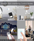 Smart Wall Switch No Neutral Needed For Single Pole 110V, 2 Gang, 2.4GHz WiFi Works With Alexa Google Home Tuya Smart Life App, RF433 Light Control usage scene