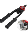 Awesome ZJchao 13in Rivet Nut Tool Kit With M10 Screw Set Including Heavy Duty Chrome Steel Mandrel And Robust Arm For Auto Repair Work, black and red tool