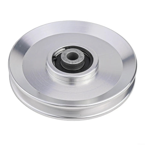 110mm CNC Machined Aluminum Cable Pulley Wheel With 6202RS Bearings For Home Gym Quiet Smooth Operation Built To Last AL6061 Aircraft Grade Aluminum Fitness Roller Silver 1 Pack