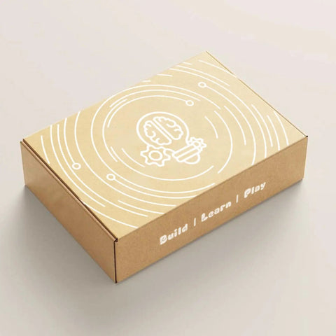 Packaging box of Hands On DIY Electronics Kit For Kids And Teens Build A Speaker Learn Circuits And Sound STEM Project Gift For Ages 7 8 9 10 11 12 13 14 15 Plus Great Summer Camp Activity And Cool Tech Gadget