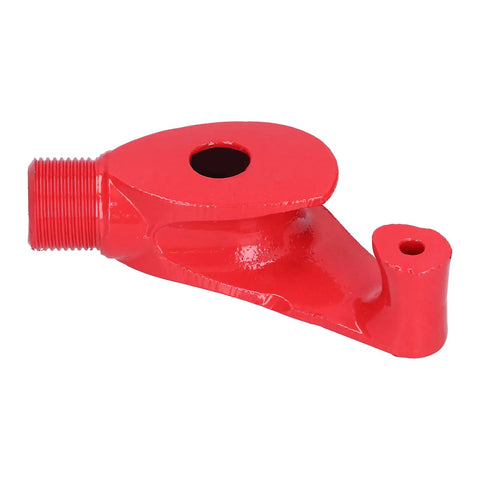 Heavy Duty Cast Iron Pipe Bender And Conduit Former For Electric Wires and Aluminum Alloy, red component side view.