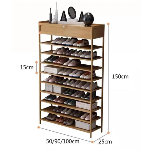 Vertical Shoe Rack With Reinforced Top Storage Box For Entryway Closet And Hallway Slim Space Saving Organizer Holds Up To 45 Pairs Of Kicks with shoes