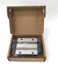 One Piece Beefy Linear Guide System With BRC20 BRC20LA BRH20AL GK Block in packaging, showing metal block and rail