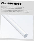 Hands On Friction Electrification Kit For Physics Experiments With Organic Glass Components Educational Lab Equipment For Static Electricity Induction And Science Class Projects, showing a glass mixing rod component.