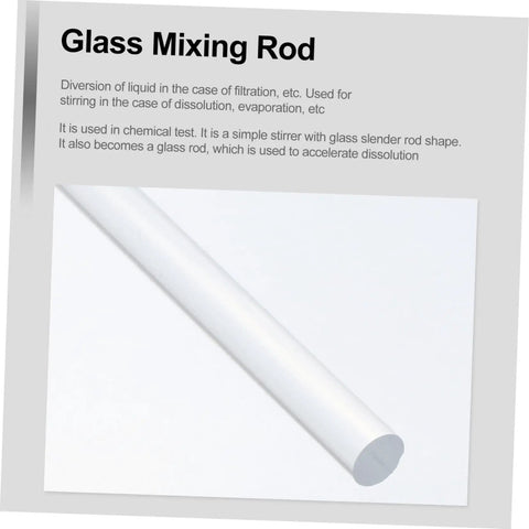 Hands On Friction Electrification Kit For Physics Experiments With Organic Glass Components Educational Lab Equipment For Static Electricity Induction And Science Class Projects, showing a glass mixing rod component.