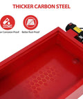 Heavy Duty 20 Gallon Oil Drain Pan With Electric Pump For Cars Trucks And Rvs, Low Profile Fluid Extractor, carbon steel design.