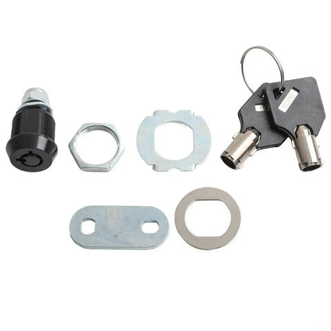Tubular Cam Lock 17mm Zinc Alloy For Cabinets Drawers Mailboxes Toolboxes And Lockers With 2 Keys Included 90 Degree Turn Reversible
