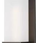 Alban Large One Light Outdoor Wall Lantern In Antique Bronze With Durable Aluminum Construction, vertical view