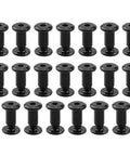 Solid As A Rock 304 Stainless Steel Black Binding Post Screws M5 Hex Drive Rivet Socket Pack with 20 black binding post screws.