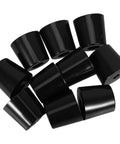 Black Rubber Door Stopper Floor Mount Set Of 10 With Anti Scratch And Antislip Pads Wall Protector Door Bumper Minimizes Friction
