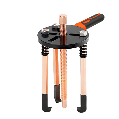 55 Piece Blind Bearing Puller For Wheel Bearing Remover Sets 6004 To 6416 For Inner Outer Bearing Extractor Steel Splitter Heat Treated Red Steel Collets Chrome Vanadium Heavy Duty Garage Shop Nailing Auto Hustle with 3-jaw puller