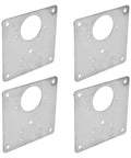 Stainless Steel Cabinet Hinge Repair Plate 4 Pack With 24 Screws Reinforcement Brackets for Kitchens and Furniture
