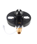 Shower Valve Trim Kit With LED Temperature Display Tru Temp Pressure Balance Rough In Valve Square Design Half Inch NPT Polished Chrome Finish Easy Install And Durable Brass Body brass component