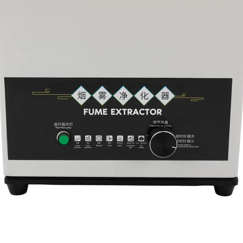 Control panel of Heavy Duty Pro Grade Solder Smoke Fume Extractor With 100W Power Three Stage Filtration HEPA and Activated Carbon Filter