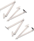 4 Pcs Stainless Steel Folding 180 Degree Lid Support Hinges Lid Stay For Furniture Cabinets Cupboards And Doors Durable Anti Rust