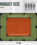Heavy Duty Survival Tarp Cover 8.5 By 11.8 Feet Emergency Blanket Reflective Thermal Ripstop Waterproof Bombproof size guide