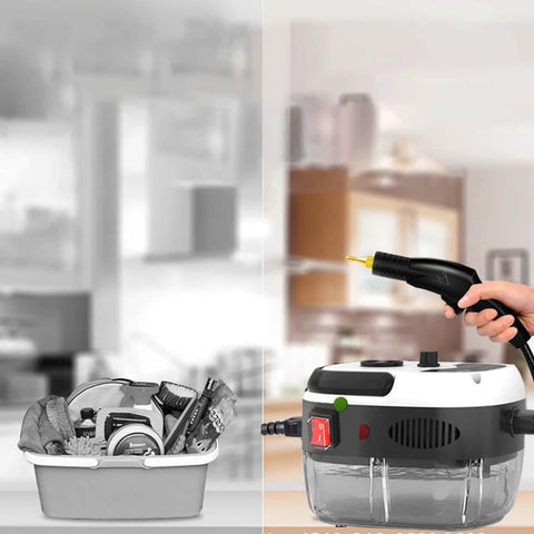 Handheld Steam Cleaner With Extended Nozzle, 2500W 3BAR High Pressure, featured with accessories and fast heating unit