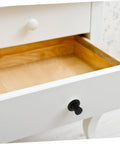 Open drawer with Hidden Pop Up Drawer Pull Handle For Cabinets And Doors Finger Pull Cabinet Handle For Drawers installed, black