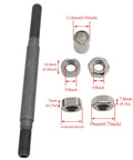 Two Pack Bike Axle Set Featuring 108mm Hollow Front Shaft And 145mm Rear Hub Rod For Mountain Bikes Lightweight Quick Install No Sweat Setup Sick Trail Compatible Build components including nuts and rod
