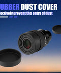 Dope Zoom Telescope Eyepiece 7.2-21.6mm 1.25 Inch FMC Optics With 7 Elements In 4 Groups, rubber dust cover shown