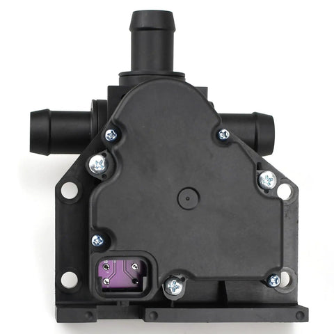 Plug And Play Three Way Electric Coolant Valve Direct Swap For Tesla Model S 2012 Through 2021, top view showcasing design and fittings.