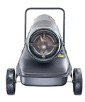 Front view of Kerosene Forced Air Heater 175000 BTU Portable Space Heater with Thermostat, 13.2 Gallon Tank and wheels