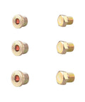 Close-up of plugs from 114 Piece M13 To M22 Oil Pan Thread Repair Kit For Sumps Gearboxes And Drain Plugs Universal Auto Tool Set