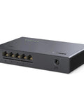 Five Port 2.5Gb Ethernet Switch With Five 2.5Gb Ports, Plug And Play Unmanaged Desktop Or Wall Mount Network Hub