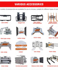 Industrial Grade Custom Heavy Duty Electric Forklift With Hydraulic Sealed Lift Cylinder Crushing Construction Site Materials And Workshop Cargo Moving Workhorse accessories including side shifter, clamp options, and handlers.