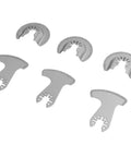 Carbide Oscillating Saw Blades Set, 6 Piece Segment Blades For Concrete, Grout, Tile, Masonry And Soft Stone Cutting And Grinding
