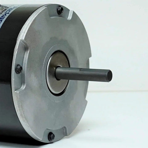 Side view of Condenser Fan Motor Replacement For Carrier HC37GE210 1/5 HP 825 RPM 208-230V TE Ball Bearing Direct Replacement