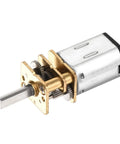 12V 300RPM Micro DC Gearbox Motor With One Hundred To One Gear Reduction 10mm Output Shaft Metal Housing for RC Cars