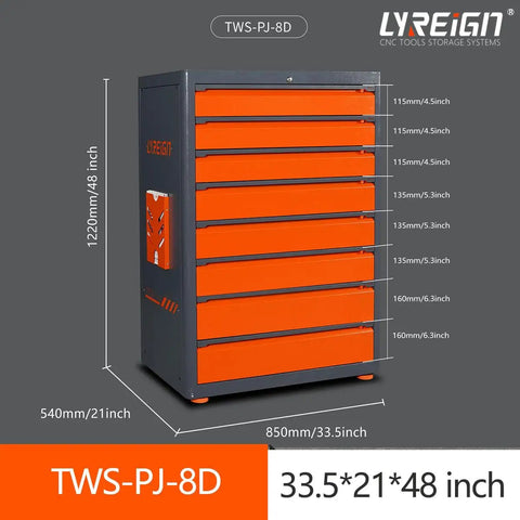 Heavy Duty Rolling Tool Cabinet With Consumables Parts Divider Cabinet For Workshop, Industrial Steel Storage Cart With Locking Doors, Rust Proof Finish, Scratch Resistant Surface And Easy Glide Wheels, 33.5x21x48 inch