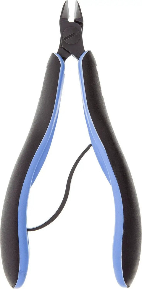 Flush Small Head Side Cutter With Ergonomic Micro Touch Handles For Jewelry Wire And Cord, 5.33 Inch Length, Jaw 0.41 Inch, 1.25mm Cutting Capacity