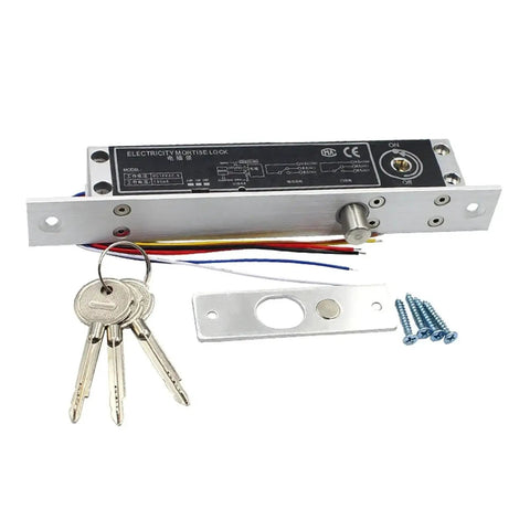 Built Different Heavy Duty Electric Magnetic Deadbolt Lock With Normally Closed Electromagnetic Design, keys and mounting hardware included.