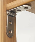 Heavy Duty 180 Degree Foldable Hinges For Wood Boxes And Cabinets Screw On Flap Hinge With Rounded Corner Buffer Metal Construction